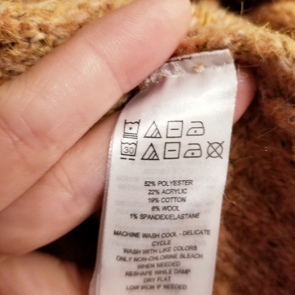 COPY - William Rast Crop Oversized Button Front Cardigan - Picture 6 of 6